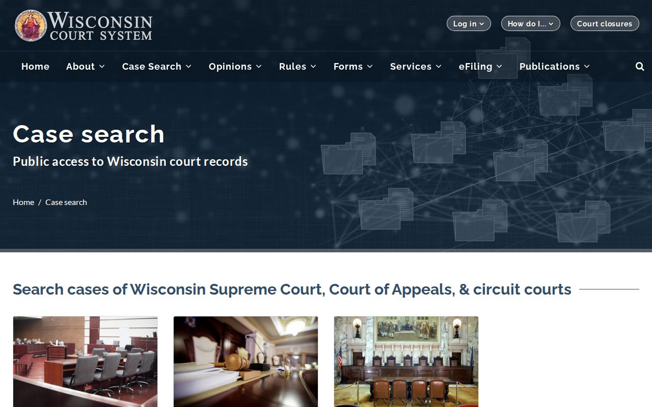 Vernon County criminal court case search gateway
