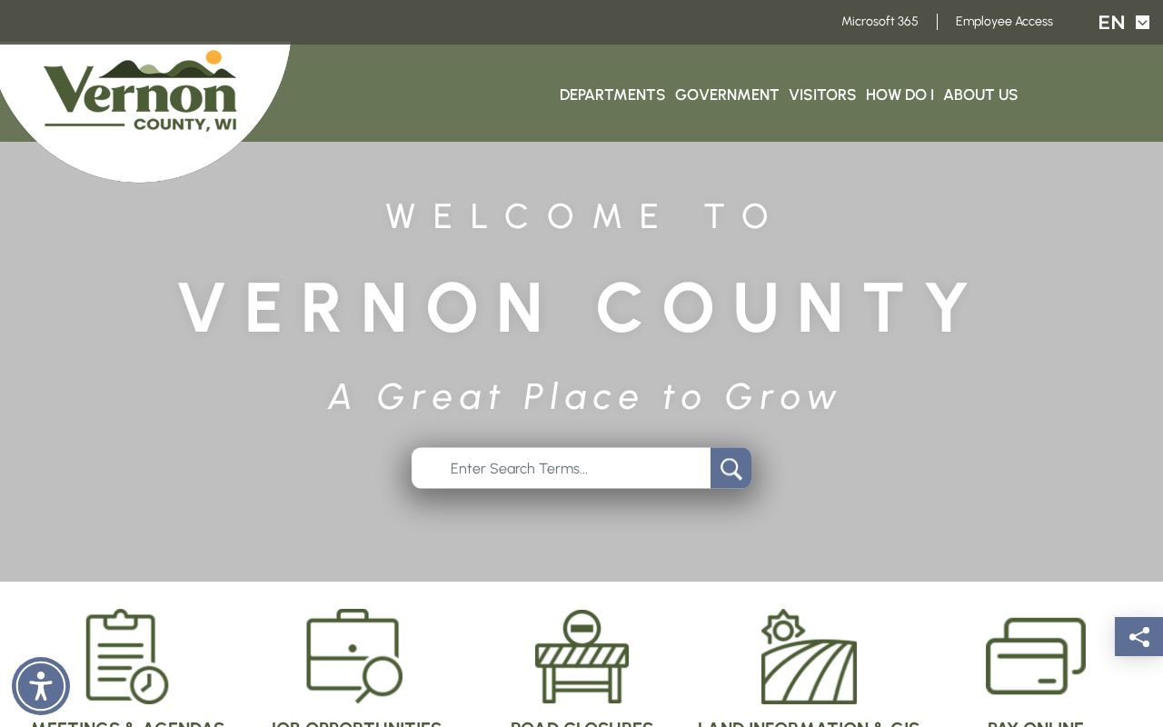 Vernon County criminal history official government gateway