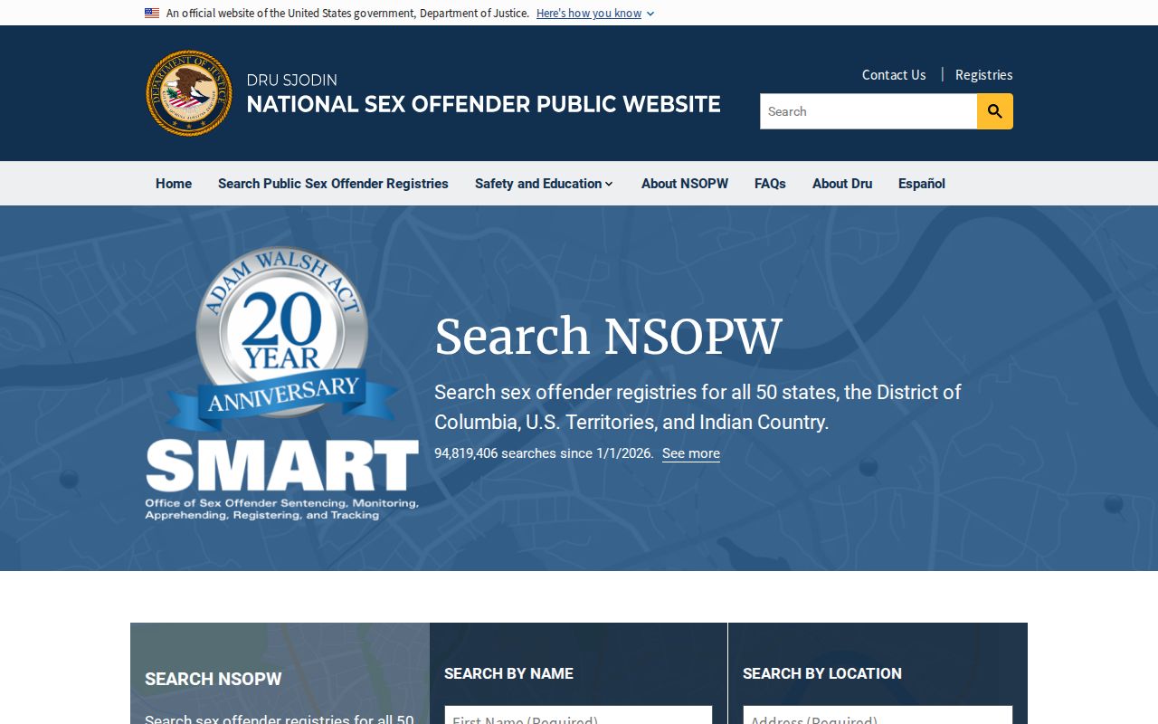 Vernon County sex offender check using the national NSOPW portal